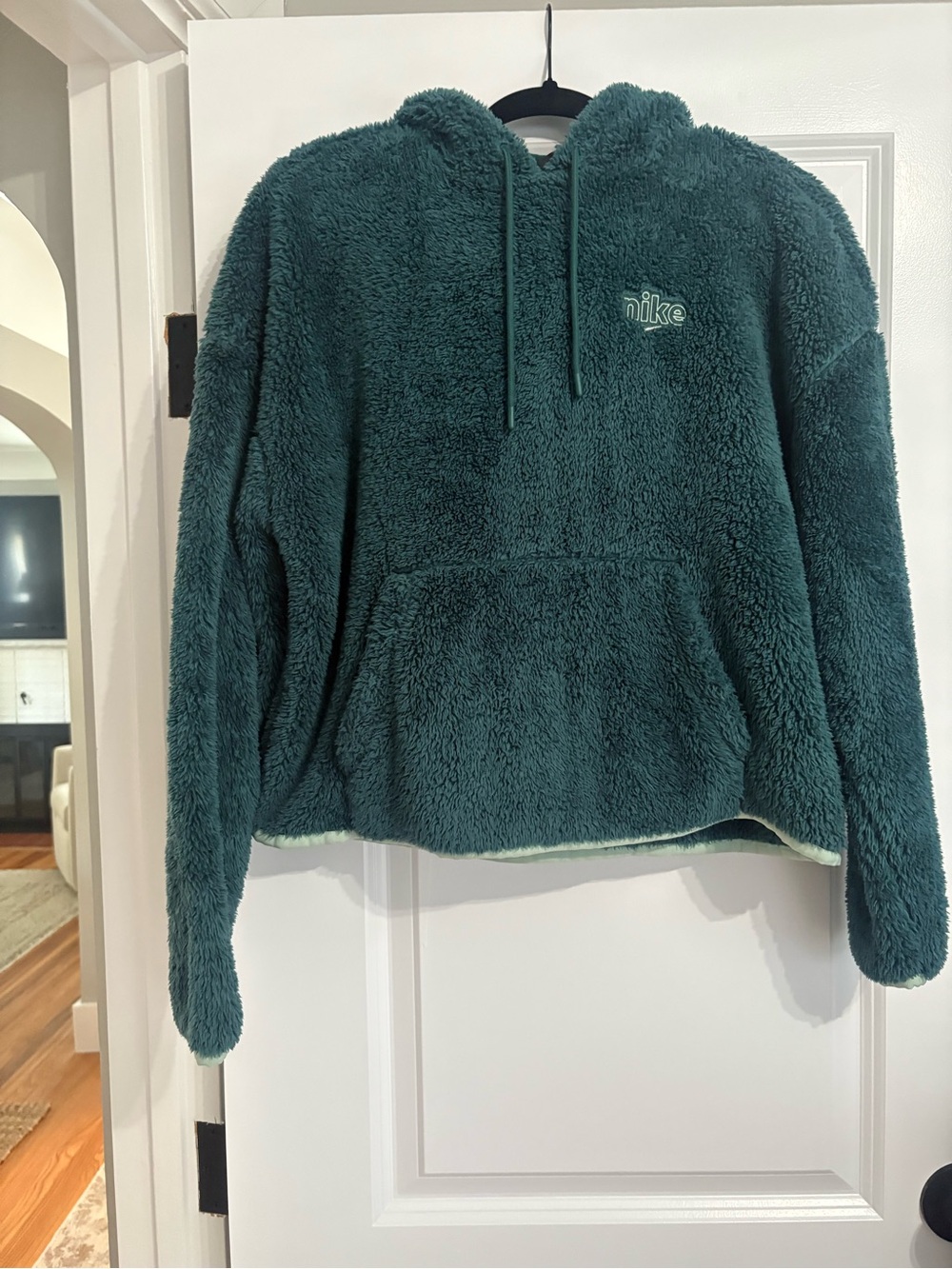 Nike Teal Plush Sherpa Hoodie